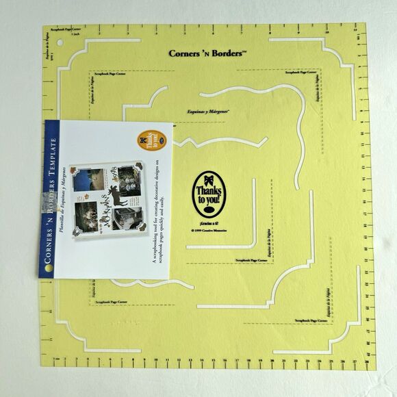 Set of 2 Creative Memories Templates Lines N Designs & Corners N Borders NEW - Picture 3 of 8